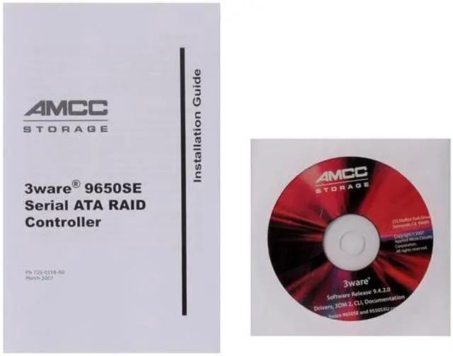 Alt view image 6 of 7 - 3ware 9650SE-2LP OEM SGL PCI Express SATA II (3.0Gb/s) Controller Card - Single - 1PK Integrator - no cable - OEM