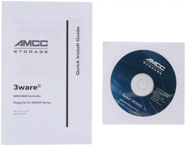 Alt view image 6 of 7 - 3ware 9550SXU-8LP 64bit/133MHz PCI-X SATA II (3.0Gb/s) RAID RoHS Controller Card