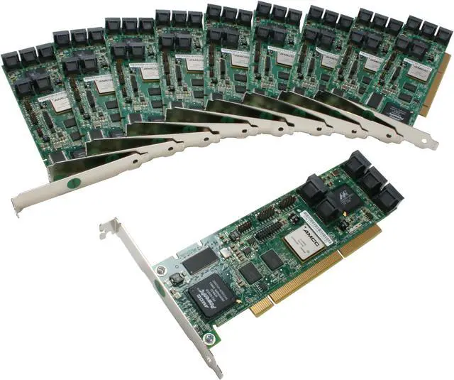 Main image of 3ware 9550SXU-8LP 64bit/133MHz PCI-X SATA II (3.0Gb/s) RoHS Controller Card - 10PK - OEM integrator - no cable