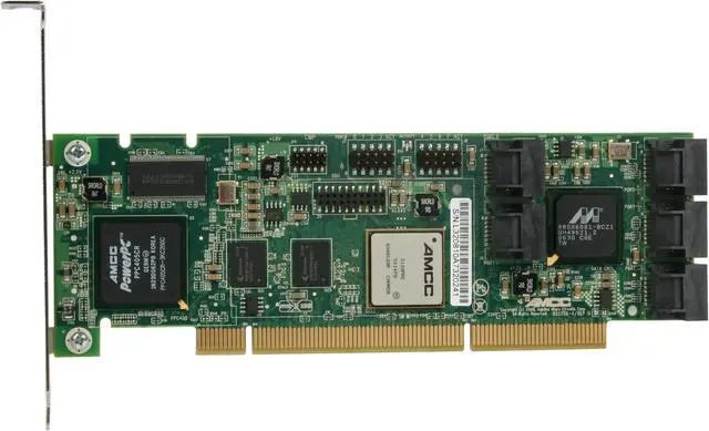 Alt view image 4 of 8 - 3ware 9550SXU-8LP 64bit/133MHz PCI-X SATA II (3.0Gb/s) RoHS Controller Card - 10PK - OEM integrator - no cable