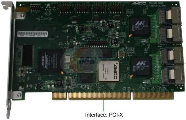 Alt view image 2 of 4 - 3ware 9550SXU-16ML KIT 64bit/133MHz PCI-X SATA II (3.0Gb/s) RAID RoHS Controller Card - Kit