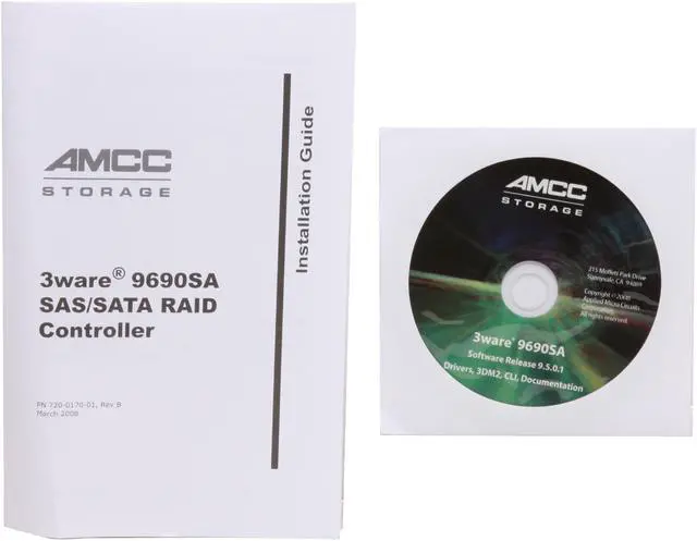 Alt view image 7 of 8 - 3ware 9690SA-4I-KIT PCI Express SATA / SAS Controller Card - Kit