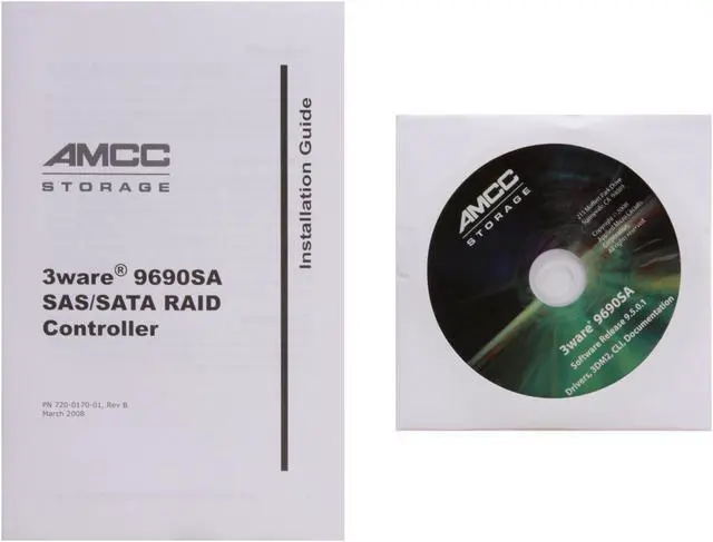 Alt view image 7 of 8 - 3ware 9690SA-4I-SGL PCI Express SATA / SAS Controller Card (Integrator 1-Pack) - Single