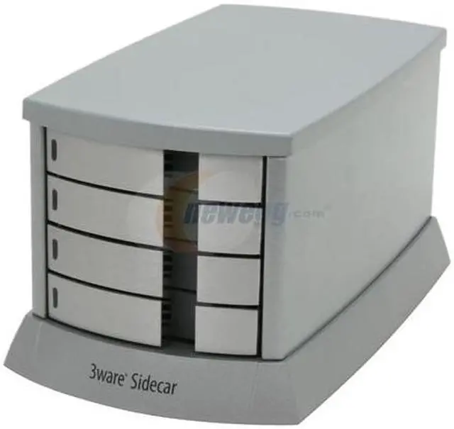 Main image of 3ware SIDECAR-KIT-US RAID levels 0, 1, 5, 10 and JBOD 4 3.5" Drive Bays RAID Sub-Systems