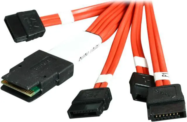 Main image of 3ware CBL-SFF8087OCF-06M 1 Unit of 0.6M Multi-lane Internal (SFF-8087) Serial ATA Breakout Cable