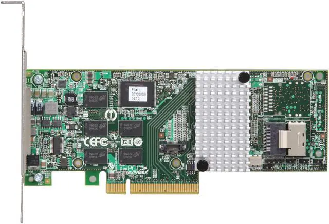 Alt view image 4 of 6 - 3ware Internal 9750-4i SATA/SAS 6Gb/s PCI-Express 2.0 w/ 512MB onboard memory Controller Card, Kit