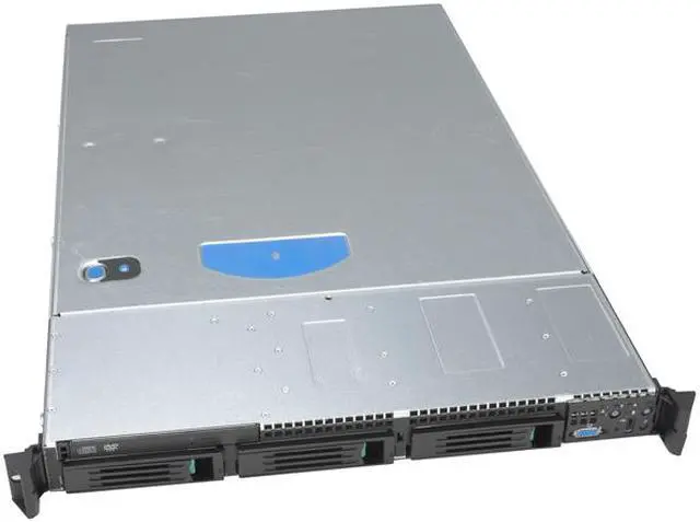 Alt view image 2 of 4 - Intel SR1550ALSASRNA 1U Rack Server Barebone Dual LGA 771 Intel 5000P DDRII 667/533