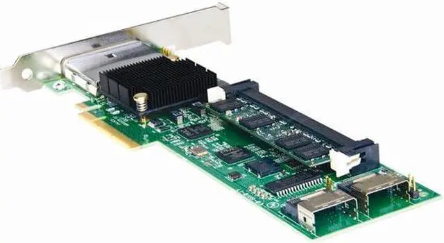 Alt view image 3 of 6 - Intel SRCSASJV PCI-Express x8 SATA / SAS Controller Card