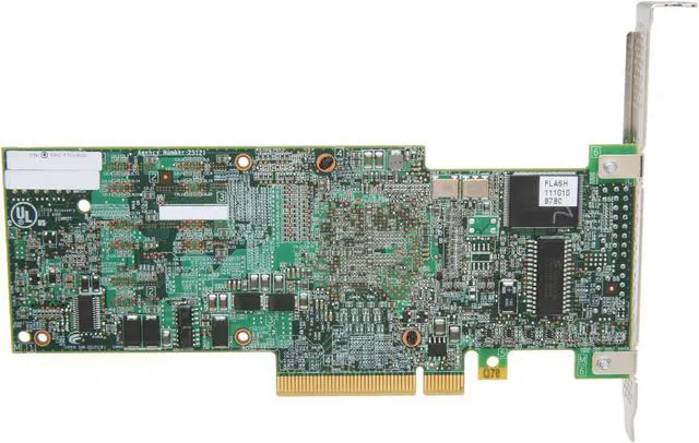Alt view image 4 of 6 - Intel RAID SATA 8 internal port w/ 256MB cache memory PCI-E 2.0 x8 Controller Card (RT3WB080)