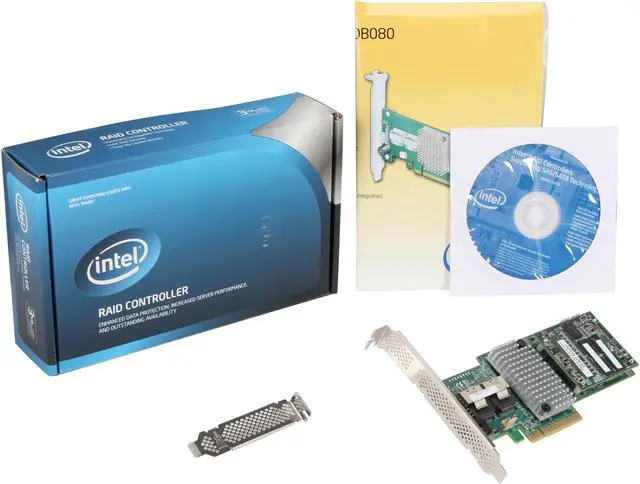 Alt view image 5 of 5 - Intel RAID SAS/SATA 8 internal port w/ 1GB cache memory PCI-E 2.0 x8 Controller Card (RS25DB080)