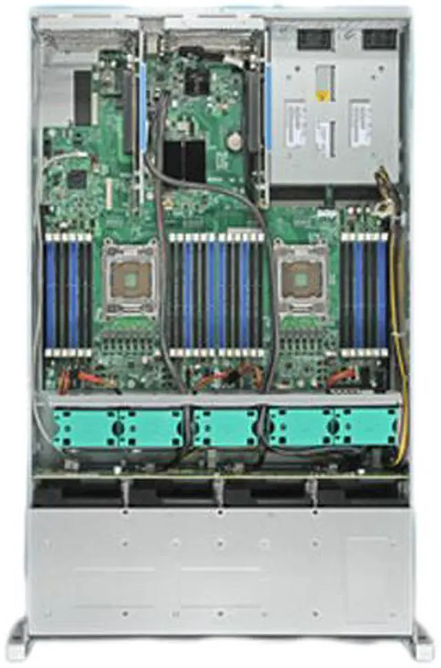 Alt view image 3 of 4 - Intel R2308GZ4GC 2U Rack Server Barebone Dual LGA 2011 DDR3 1600/1333/1066