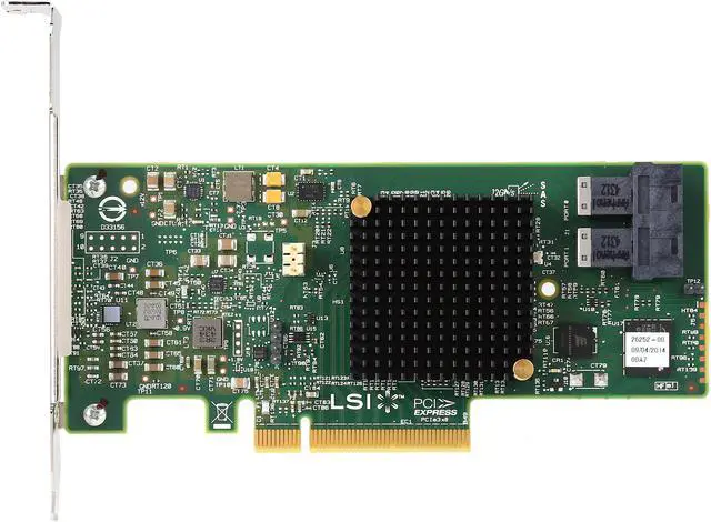 Alt view image 3 of 5 - Intel RS3WC080 PCI-Express 3.0 x8 Low Profile Ready SATA / SAS Controller Card