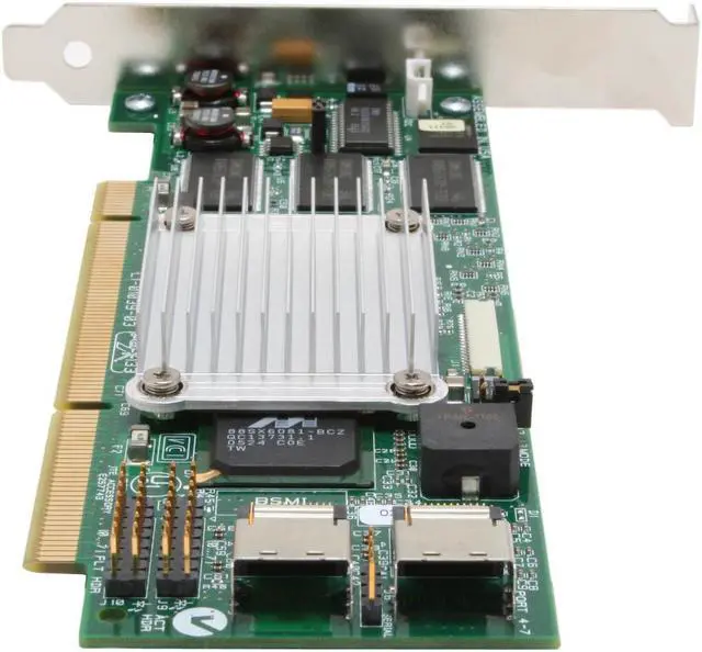 Alt view image 3 of 7 - LSI LSI00042-F PCI-X 64-bit/133MHz host interface (3.3 volts only) SATA II (3.0Gb/s) MegaRAID 300-8XLP Kit 8 Port 128MB
