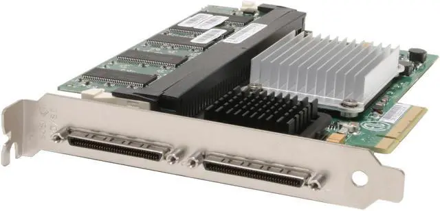 Alt view image 2 of 7 - LSI LSI00008-F PCI Express 2.5GHz, x8 link for 2GB/sec peak simplex or 4GB/sec peak dual-simplex bandwidth SCSI MegaRAID 320-2E 2Ch U320 128MB
