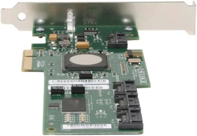 Alt view image 3 of 7 - LSI LSI00112 PCI Express SATA / SAS SAS3041E-R 3Gb/s 4-port IR
