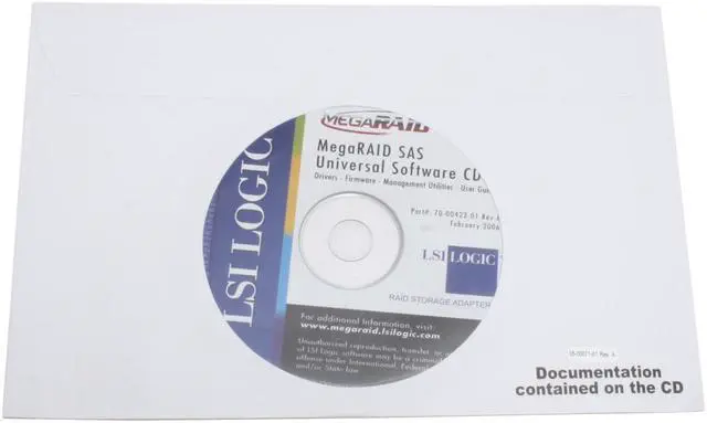 Alt view image 6 of 7 - LSI LSI00005-F 64-bit, 133MHz PCI-X SATA II (3.0Gb/s) MegaRAID 300-8X Kit 8 Port SATA/300 128MB