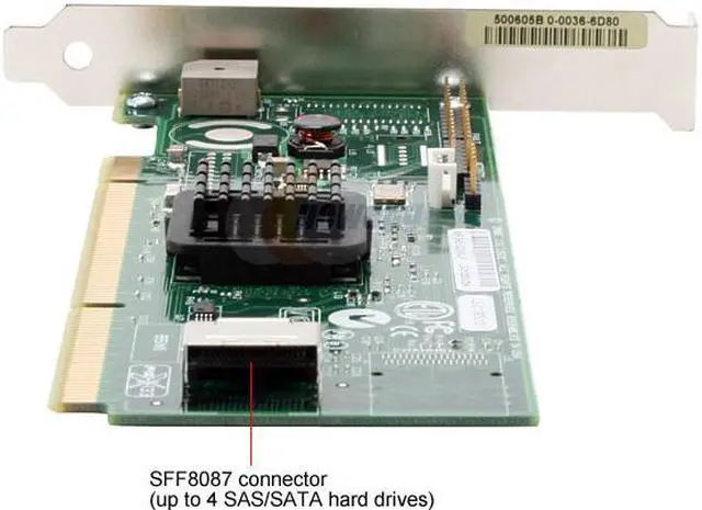Alt view image 3 of 5 - LSI LSI00131 PCI-X 64-bit/133MHz SATA / SAS MegaRAID SAS 8204XLP