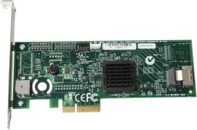 Alt view image 2 of 8 - LSI MegaRAID SATA/SAS 8204ELP 3Gb/s PCI-Express 1.0 RAID Controller Card, Kit