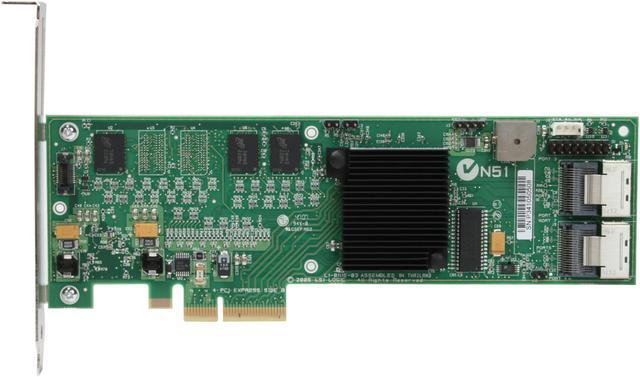 Alt view image 3 of 8 - LSI LSI00141 PCI Express SATA / SAS MegaRAID SAS 8708ELP