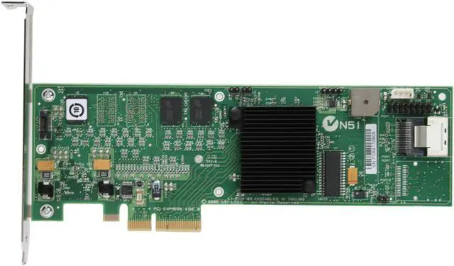 Alt view image 3 of 7 - LSI LSI00144 PCI Express SATA / SAS MegaRAID SAS 8704ELP
