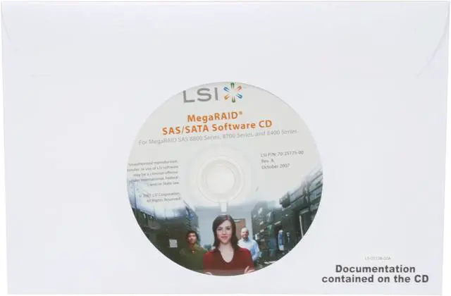 Alt view image 5 of 6 - LSI LSI00158 PCI Express SATA / SAS MegaRAID SAS 8708EM2