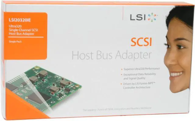 Alt view image 7 of 7 - LSI SCSI LSI20320IE Ultra320 PCI Express 1.1 JBOD Controller Card, Single