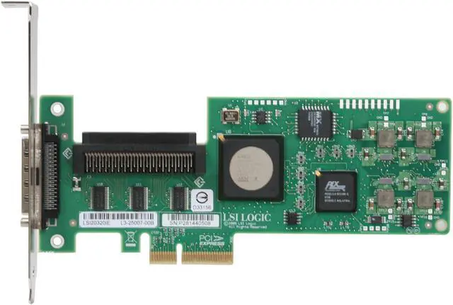 Alt view image 3 of 7 - LSI SCSI LSI20320IE Ultra320 PCI Express 1.1 JBOD Controller Card, Single