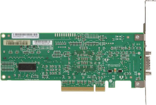Alt view image 4 of 6 - LSI SAS3442E-R PCI Express SATA / SAS Controller Card Single Pack