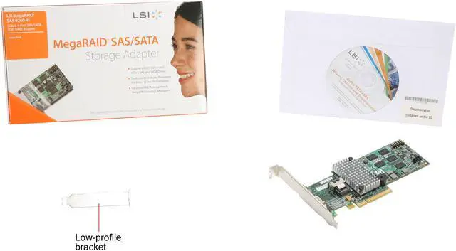 Alt view image 5 of 5 - LSI MegaRAID SATA / SAS 9260-4i 6Gb/s PCI-Express 2.0 w/ 512MB Onboard Memory RAID Controller Card, Single--Avago Technologies