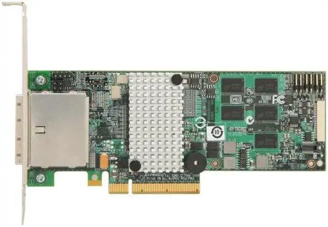 Alt view image 4 of 7 - LSI MegaRAID SATA/SAS 9280-8e 6Gb/s PCI-Express 2.0 w/ 512MB onboard memory RAID Controller Card, Single--Avago Technologies