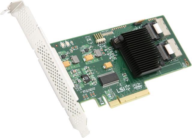 LSI Internal SATA/SAS 9211-8i 6Gb/s PCI-Express 2.0 RAID Controller Card,  Single--Avago Technologies