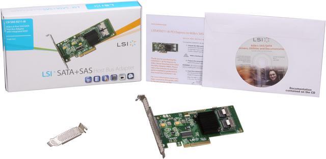 Alt view image 7 of 6 - LSI Internal SATA/SAS 9211-8i 6Gb/s PCI-Express 2.0 RAID Controller Card, Single--Avago Technologies