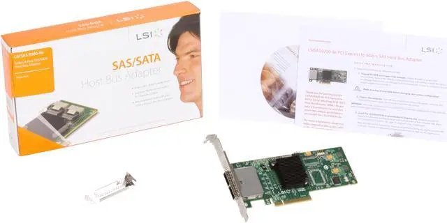 Alt view image 6 of 5 - LSI LSI00188 PCI Express Low Profile Ready SATA / SAS 9200-8e Controller Card (Single Pack)--Avago Technologies