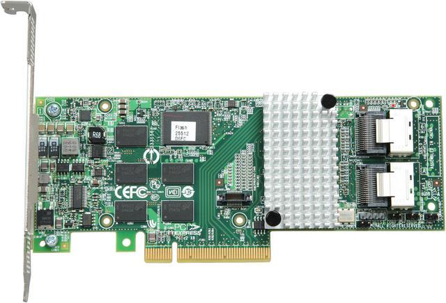 LSI MegaRAID Internal Low-Power SATA/SAS 9261-8i 6Gb/s PCI-Express 2.0 w/  512MB onboard memory RAID Controller Card, Single--Avago Technologies