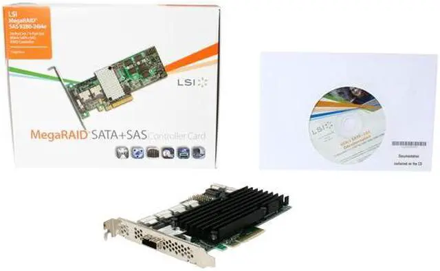 Alt view image 7 of 6 - LSI MegaRAID 9280-24i4e SATA/SAS 6Gb/s PCIe 2.0 w/ 512MB onboard memory controller card, Single--Avago Technologies