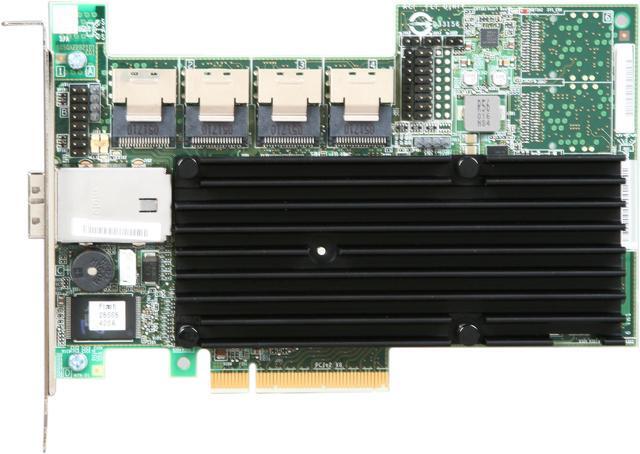 Alt view image 4 of 5 - 3ware LSI00252 (9750-16i4e SGL) SATA/SAS 6Gb/s PCIe 2.0 w/512 MB onboard memory controller card, Single
