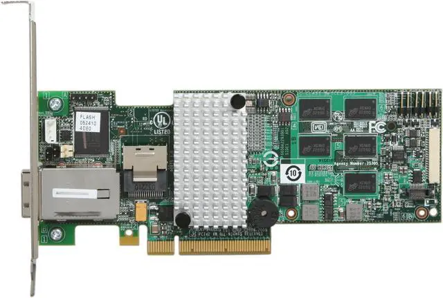 Alt view image 3 of 5 - 3ware 9750-4i4e SATA/SAS 6Gb/s PCIe 2.0 w/512 MB onboard memory controller card, Kit