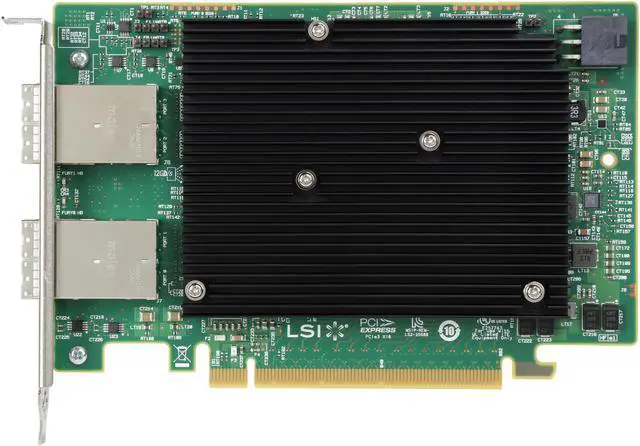 Alt view image 3 of 5 - LSI LSI00168 PCI Express x4 Low Profile SAS Logic LSISAS3041E-R 4 Port SAS RAID Controller