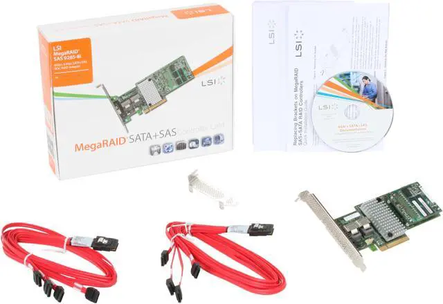 Alt view image 5 of 5 - LSI MegaRAID Internal SAS 9265-8i 6Gb/s Dual Core ROC w/ 1GB cache memory RAID Controller Card, Kit