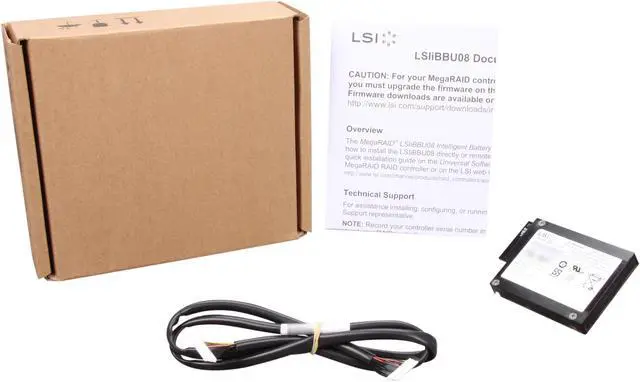 Alt view image 5 of 5 - LSI LSI00264 MegaRAID LSIiBBU08 Battery Backup Unit for 9260/1 and 9280 Series--Avago Technologies