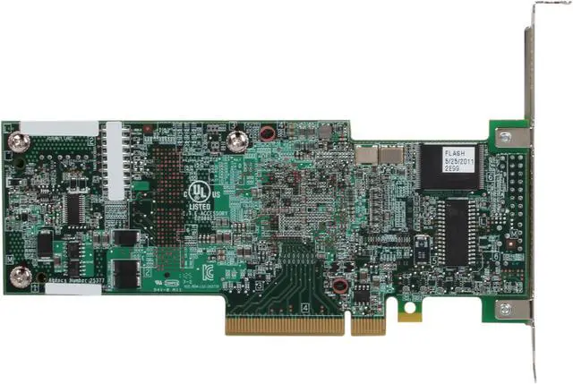 Alt view image 4 of 5 - LSI LSI00283 PCI-Express 2.0 x8 MD2 Low profile SATA / SAS MegaRAID SAS 9260CV-8i Controller Card, Kit