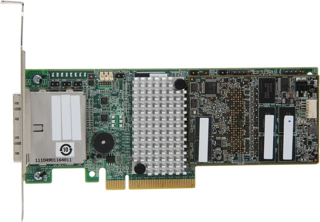 Alt view image 3 of 5 - LSI MegaRAID LSI00298 (9285CV-8e SGL) PCI-Express 2.0 x8 Low Profile SATA / SAS RAID Controller - Single