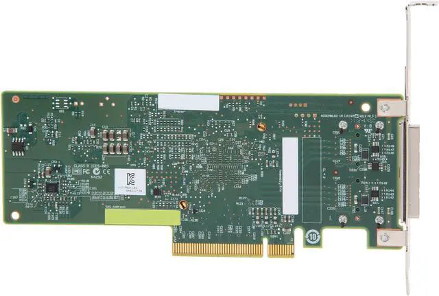 Alt view image 4 of 5 - LSI LSI00300 (9207-8e) PCI-Express 3.0 x8 Low Profile SATA / SAS Host Controller Card--Avago Technologies