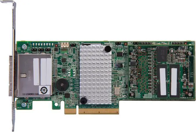 Alt view image 4 of 5 - LSI MegaRAID LSI00332 (9286-8e) PCI-Express 3.0 x8 Low Profile SATA / SAS RAID Controller - Single--Avago Technologies