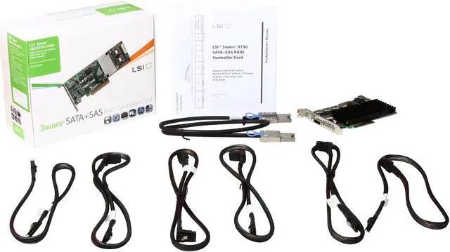 Alt view image 6 of 6 - LSI LSI00253 (3ware 9750-24i4e Kit) PCI-Express 2.0 x8 Low Profile Ready SATA / SAS RAID Controller Card--Avago Technologies