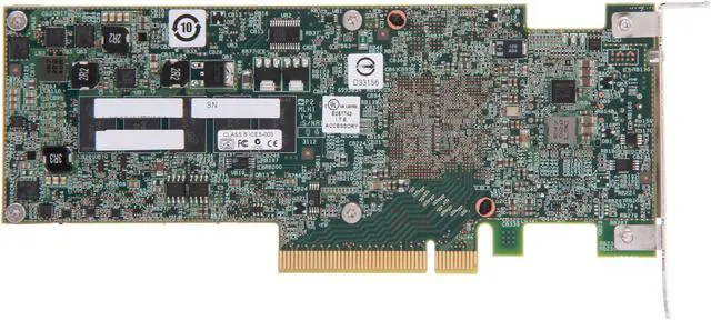Alt view image 3 of 6 - LSI Nytro MegaRAID LSI00351 (8110-4i) PCI-Express 3.0 x8 Low Profile Ready SATA / SAS Controller Card - Single