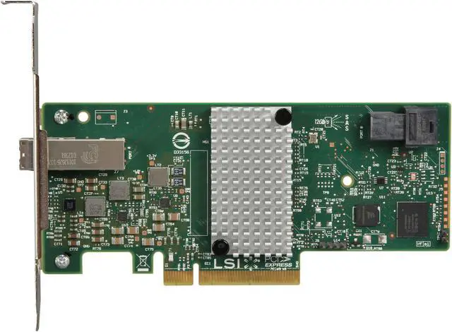 Alt view image 4 of 6 - LSI 9300-4i4e PCI-Express 3.0 SATA / SAS 4-Port Int, 4-Port Ext SAS3 12Gb/s HBA - Single--Avago Technologies