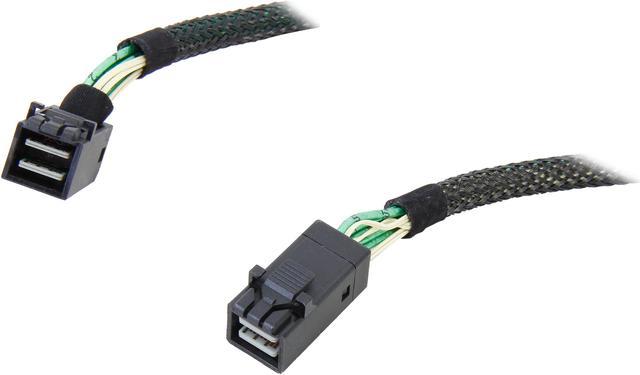 LSI LSI00413 0.4m Internal Cable Right Angle SFF8643 to SFF8643 (mini SAS  HD to mini SAS HD)