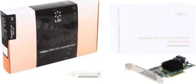 Alt view image 6 of 6 - LSI 9341 MegaRAID SAS 9341-8i (LSI00407) PCI-Express 3.0 x8 Low Profile SATA / SAS High Performance Eight-Port 12Gb/s RAID Controller (Single Pack)--Avago Technologies
