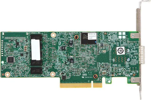 Alt view image 4 of 5 - LSI 9380 MegaRAID SAS 9380-8e (LSI00438) PCI-Express 3.0 x8 Low Profile SAS RAID Controller Card--Avago Technologies